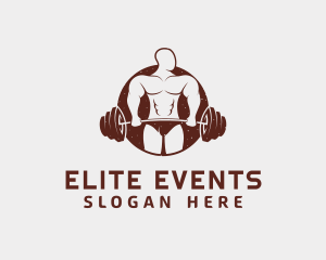 Powerlifting - Sport Fitness Gym logo design