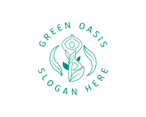 Plants - Organic Yoga Wellness logo design