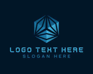 Analytics - Digital Cube Technology logo design