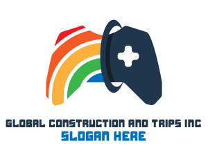 Gay - Rainbow Controller Gaming logo design
