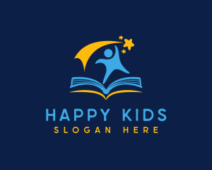 Storyteller Kid Book logo design