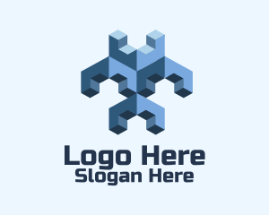3D Gaming Blocks Logo