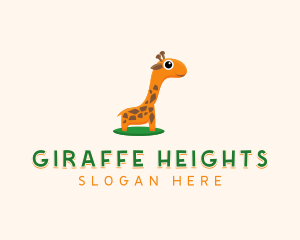 Giraffe - Baby Giraffe Animal logo design