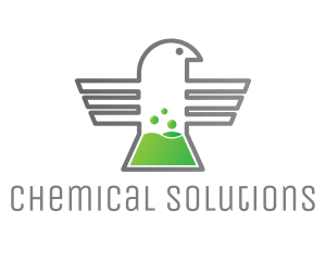 Chemical - Eagle Test Tube logo design