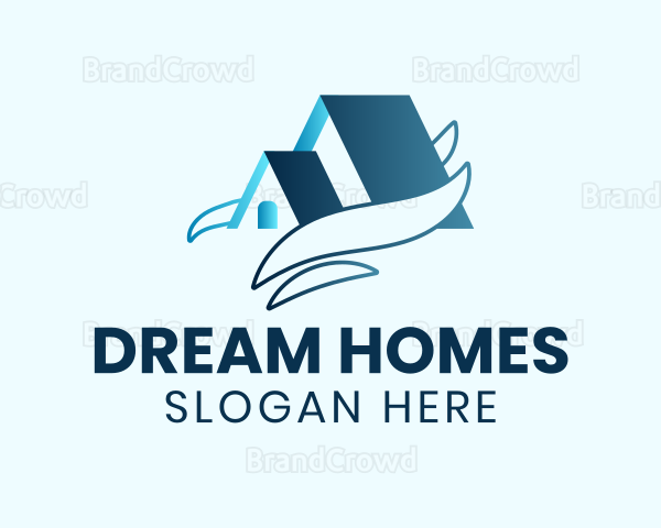 Blue House Waves Logo