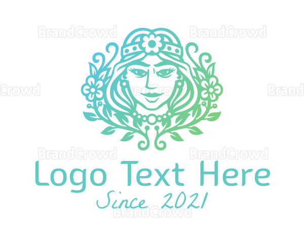 Beautiful Flower Queen Logo