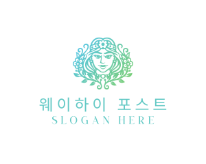 Beautiful Flower Woman Spa  logo design