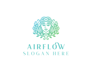 Beautiful Flower Woman Spa  logo design