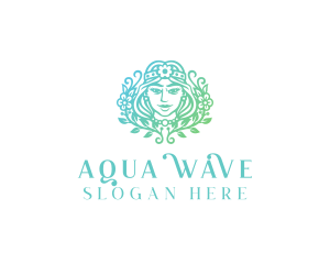 Beautiful Flower Woman Spa  logo design