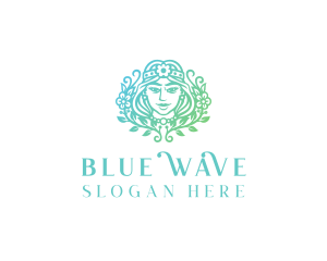 Beautiful Flower Woman Spa  logo design