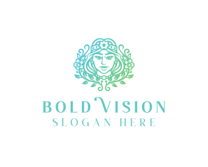 Beautiful Flower Woman Spa  logo design