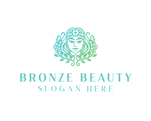 Beautiful Flower Woman Spa  logo design