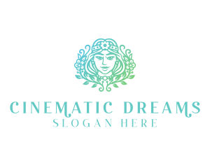 Beautiful Flower Woman Spa  logo design