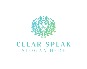 Beautiful Flower Woman Spa  logo design