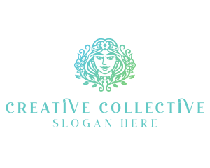 Beautiful Flower Woman Spa  logo design