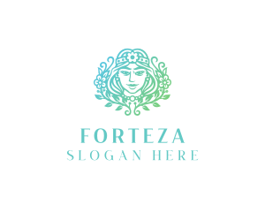 Beautiful Flower Woman Spa  logo design