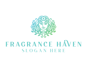 Beautiful Flower Woman Spa  logo design