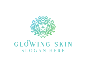 Beautiful Flower Woman Spa  logo design