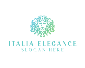 Beautiful Flower Woman Spa  logo design