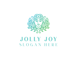 Beautiful Flower Woman Spa  logo design