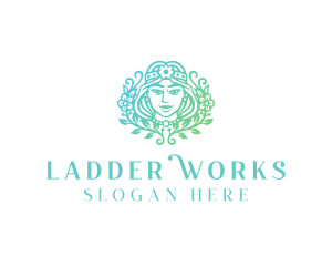 Beautiful Flower Woman Spa  logo design