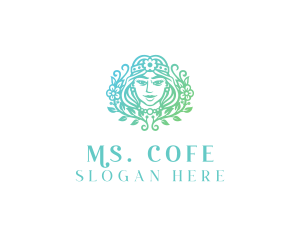 Beautiful Flower Woman Spa  logo design