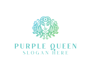 Beautiful Flower Woman Spa  logo design