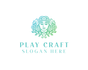 Beautiful Flower Woman Spa  logo design