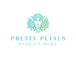 Beautiful Flower Woman Spa  logo design