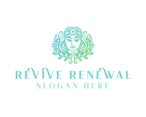 Beautiful Flower Woman Spa  logo design