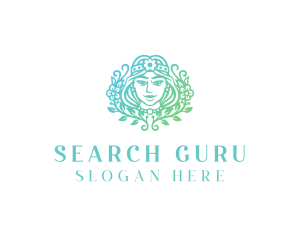 Beautiful Flower Woman Spa  logo design