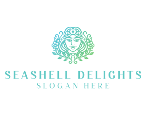 Beautiful Flower Woman Spa  logo design