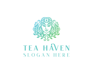 Beautiful Flower Woman Spa  logo design