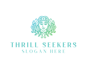 Beautiful Flower Woman Spa  logo design