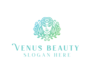 Beautiful Flower Woman Spa  logo design