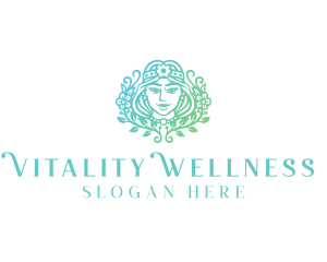 Beautiful Flower Woman Spa  logo design