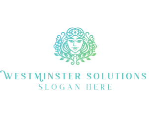 Beautiful Flower Woman Spa  logo design