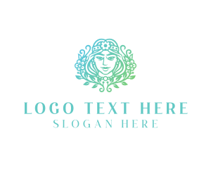 Fortune Teller - Beautiful Flower Queen logo design