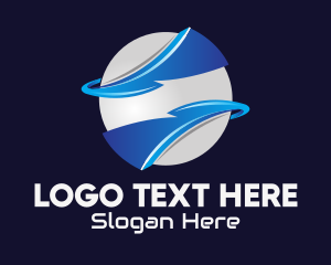 Three-dimensional - Blue Global Power Company logo design