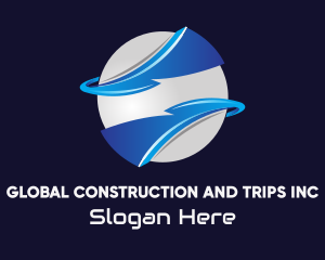 Blue Global Power Company logo design