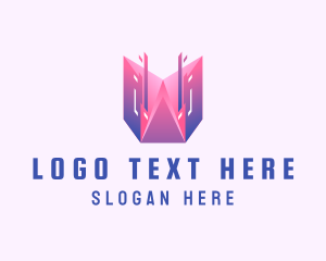 Game - Pixelated Software Technology logo design