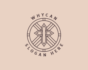 Worship - Holy Christian Cross logo design