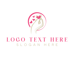 Nail - Hand Hearted Yoga logo design