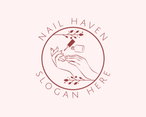 Manicure - Nail Polish Manicure logo design