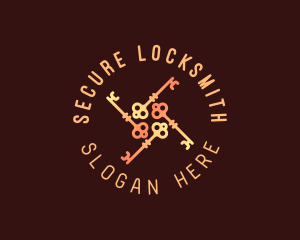 Locksmith - Hipster Modern Locksmith logo design