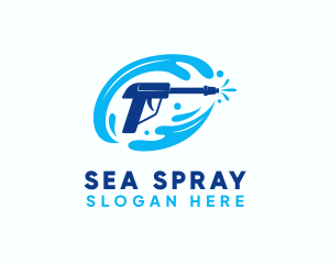 Cleaning Hydraulic Washer logo design