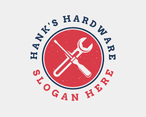 Hardware Screwdriver Wrench logo design