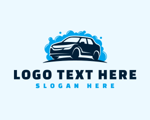 Clean - Car Clean Bubbles logo design