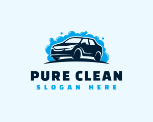 Car Clean Bubbles logo design