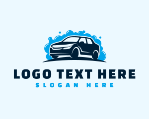 Car - Car Clean Bubbles logo design
